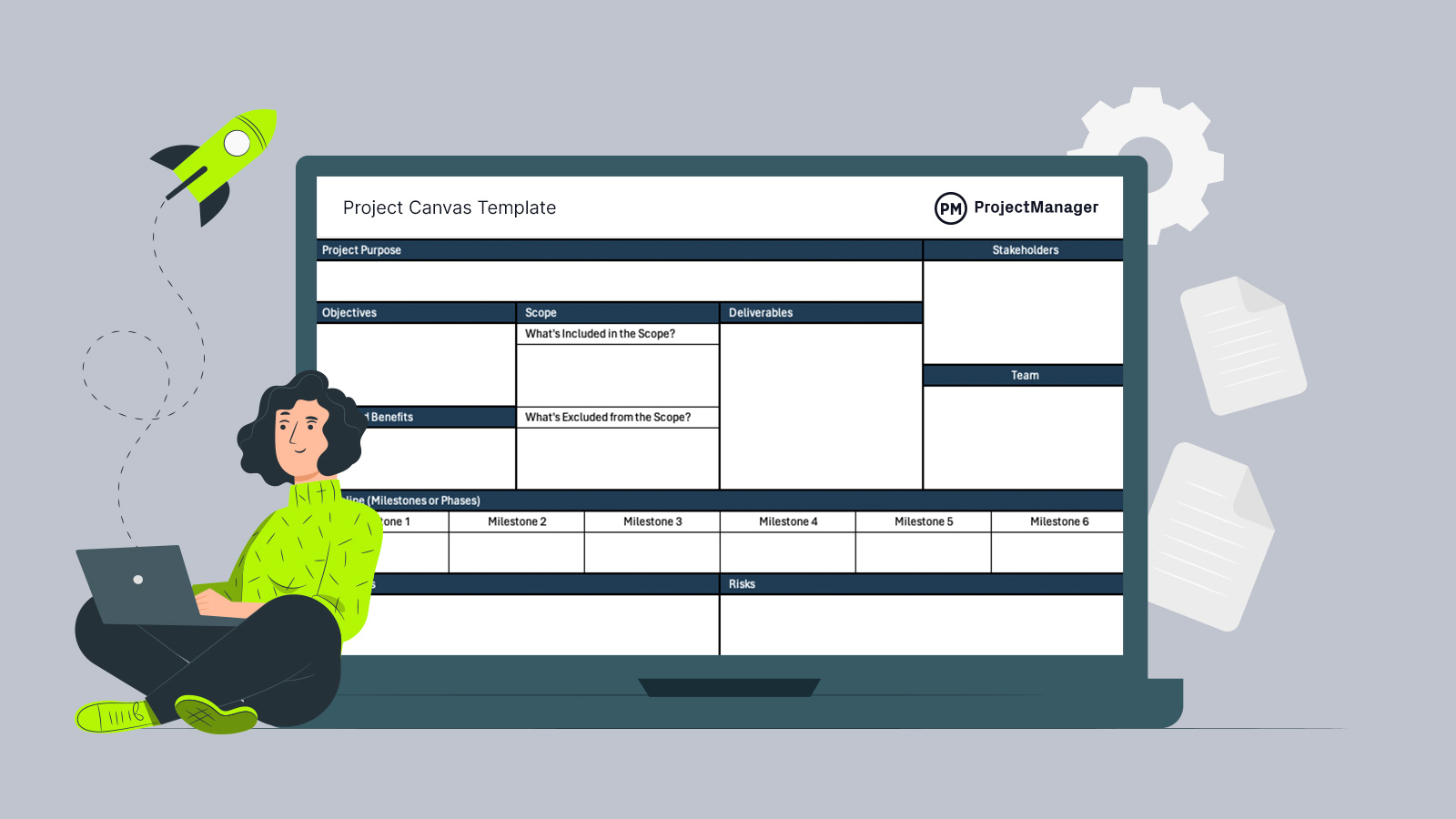 Project canvas template image