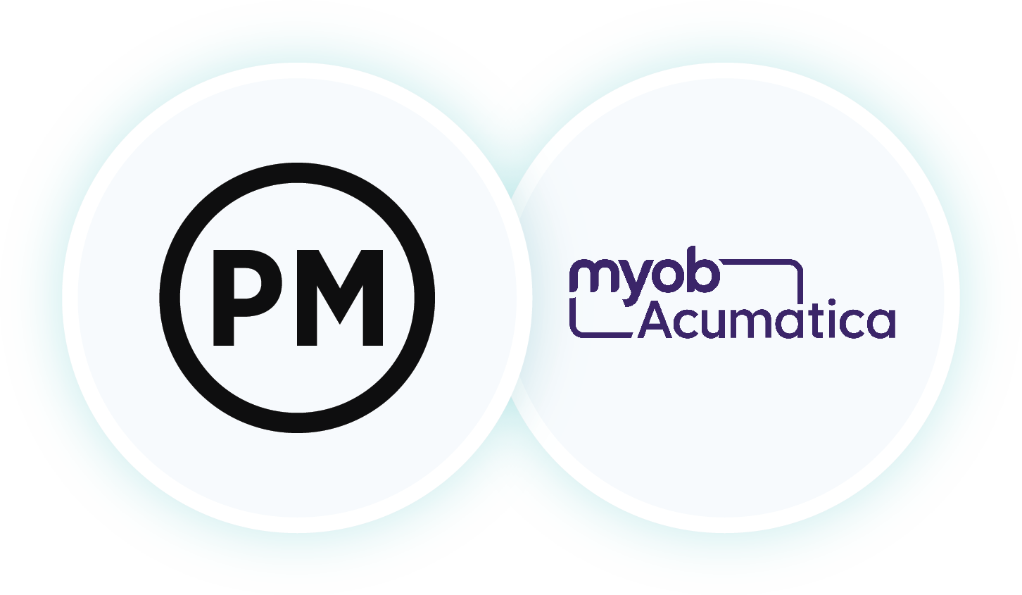ProjectManager and MYOB logos side by side